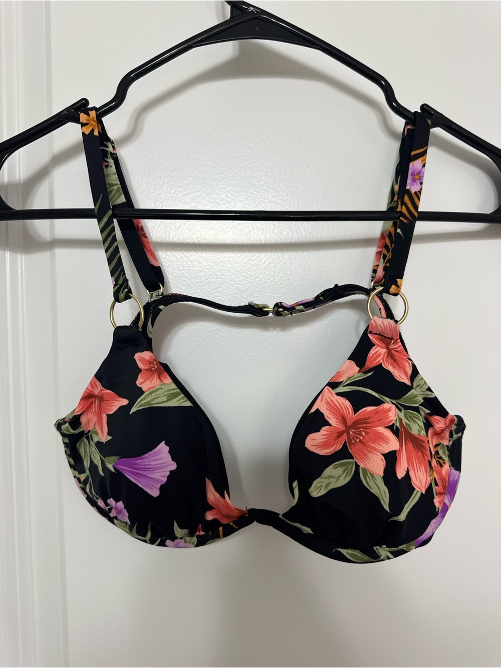 Shade & Shore Floral Underwire Bikini Top Size 32B